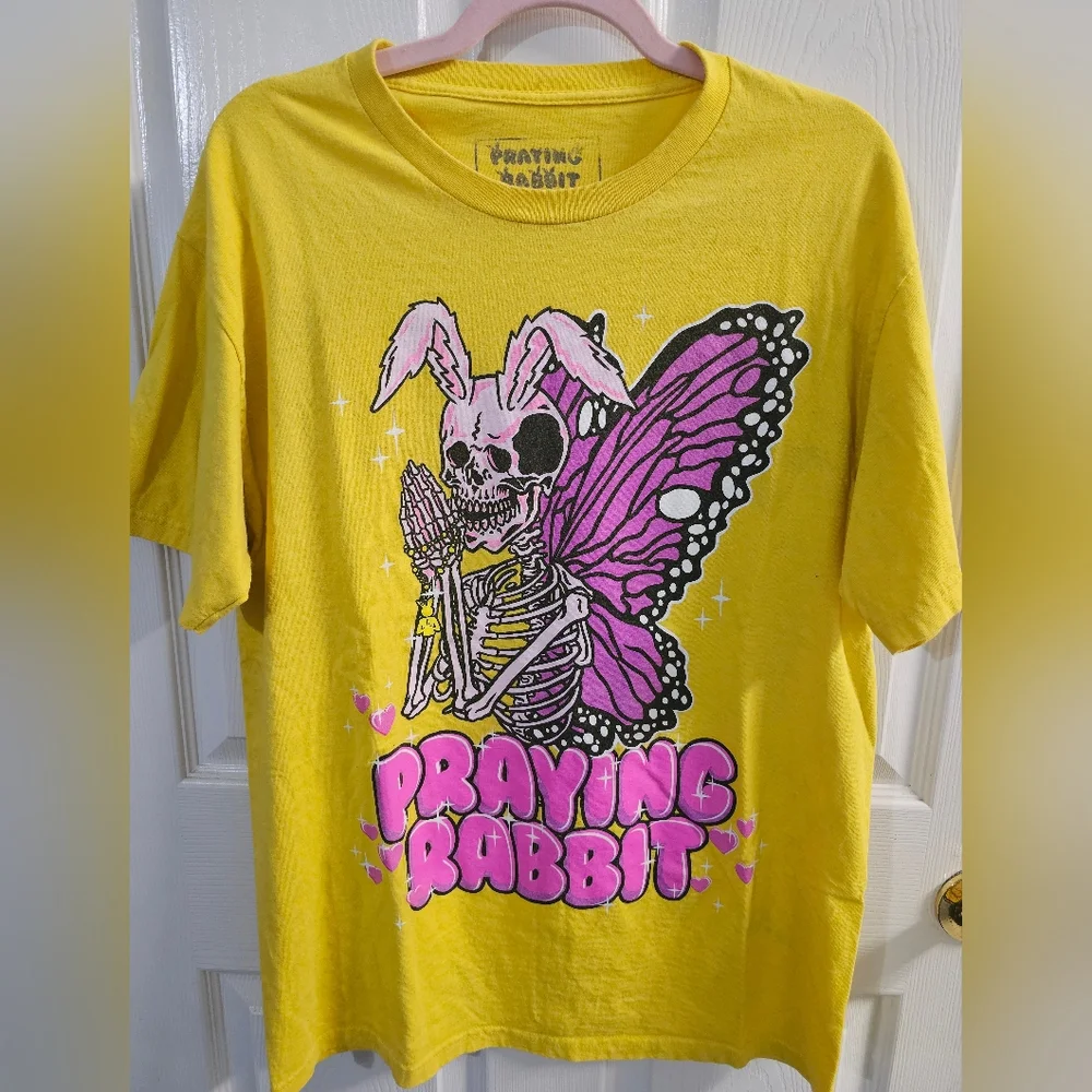 Praying Rabbit Graphic Tees - Picture 2 of 6
